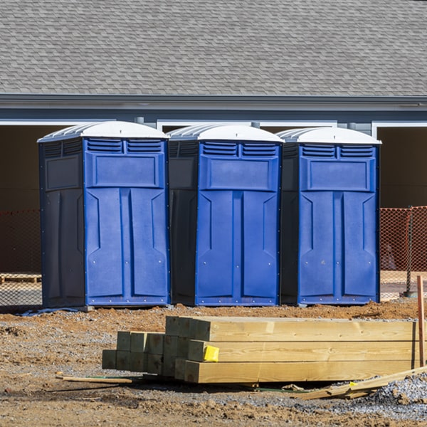 what is the expected delivery and pickup timeframe for the porta potties in Middlebourne WV